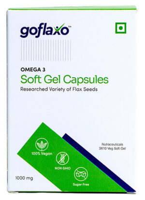 Goflaxo Omega-3 1000 mg Veg Softgel Capsule